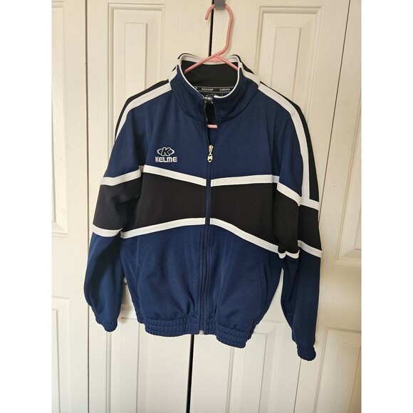 Vintage 90s Kelme Calcio futbol soccer full zip track sweat jacket S - Picture 1 of 5